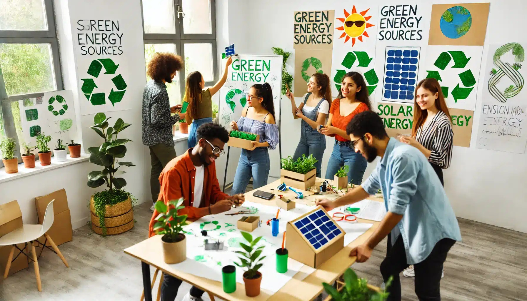Students Working on Sustainable Ideas